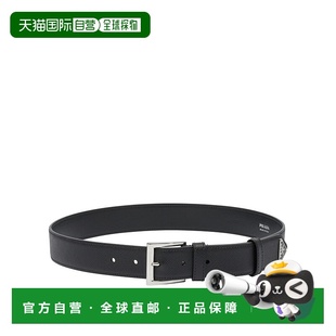 2CC672053F0002 AW2025 黑色 PRADA leather 腰带 Saffiano 男士
