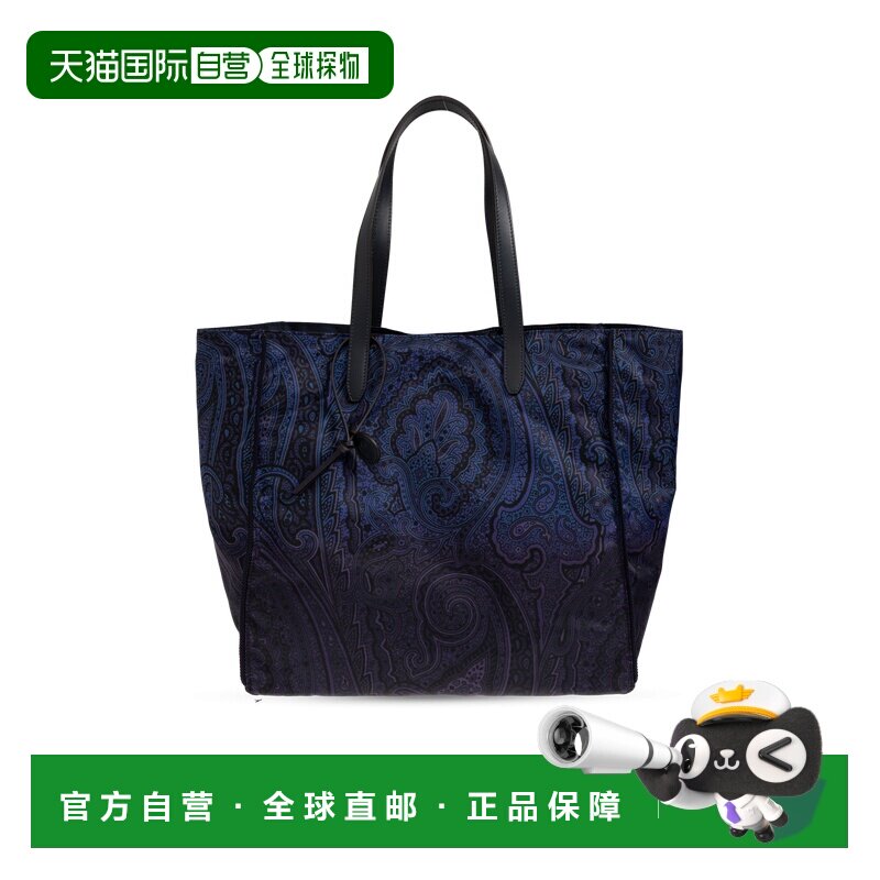 ETRO 女士手提包 WP1D0064AK18FX0883 AW2026 深蓝色托特包单肩包