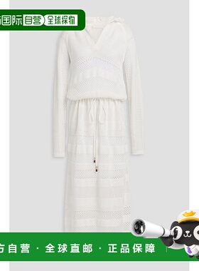 1h可退 潮奢 ZIMMERMANN 女士 钩花棉质中长连衣裙 9728DSS245