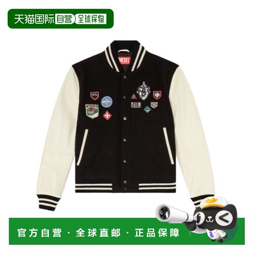 DIESEL 男士夹克 A229680DLCR9XX AW2026 花色 拼接飞行员夹克