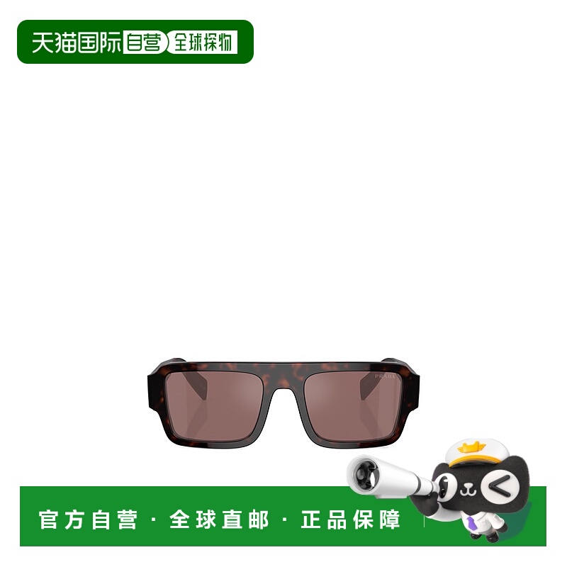 PRADA 男士眼镜 PRA05S17N90B AW2024 棕色 徽标太阳镜