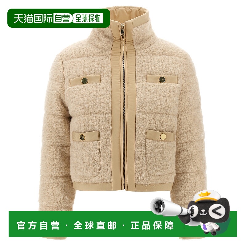 1h可退 PINKO 女士外套 106148A2ZED05 AW2025 米白色 Raquel Dow