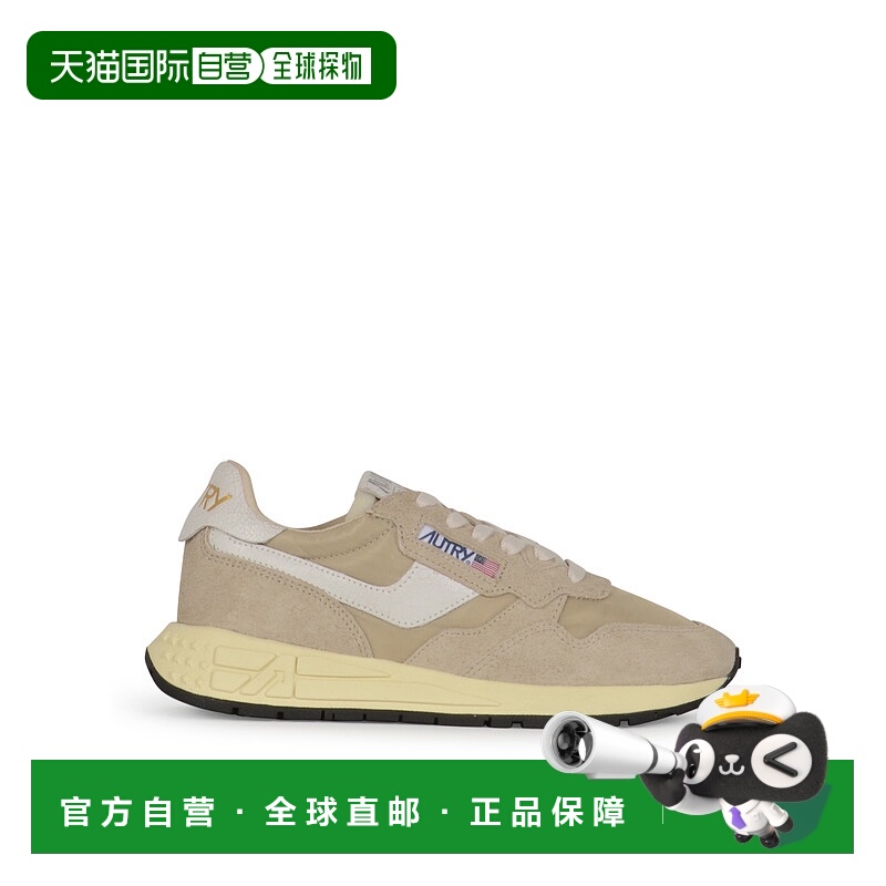 1h可退 AUTRY 女士运动鞋 WWLWNC08 AW2025 卡其色 Reelwind Low-