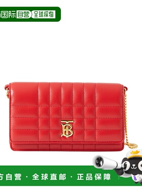 BURBERRY 女士斜挎包 80661781 SS2024 红色 Lola – 绗缝单肩包