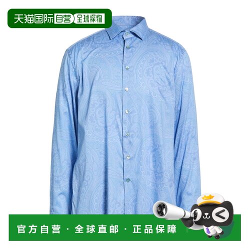 Etro 艾特罗 男士 花纹衬衫 blue蓝色 舒适时尚