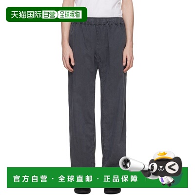 SKIMS 男士 灰色 Woven Pull-On 阔腿裤休闲裤长裤 BTPNT12015ASH