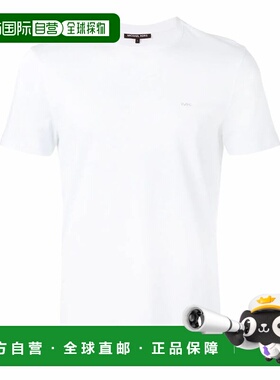 MICHAEL KORS 男士T恤 CB95FJ2C93100 白色 Cotton logo T-shirt