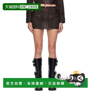 女士 棕色 Stitched 1h可退 短裙 R13 Details R13WR479R567 潮奢