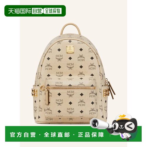 MCM 女士双肩包 100307458812000 CO 米白色 STARK SMALL backpac