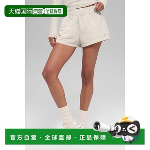 女款 高腰简约舒适美观纯色休闲短裤 w6522rBlack yoga alo