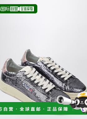 1h可退 潮奢 AUTRY 女士 Dallas Sparkling 亮片运动鞋(灰色) ADL