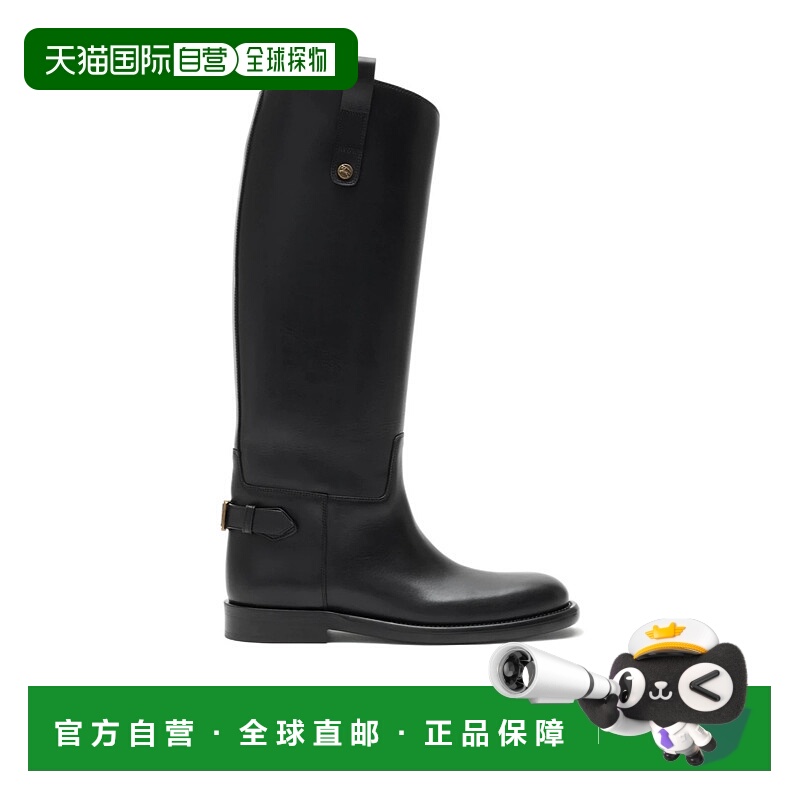 1h可退 BURBERRY 女士靴子 81143851 AW2025 黑色 Cavalier 靴