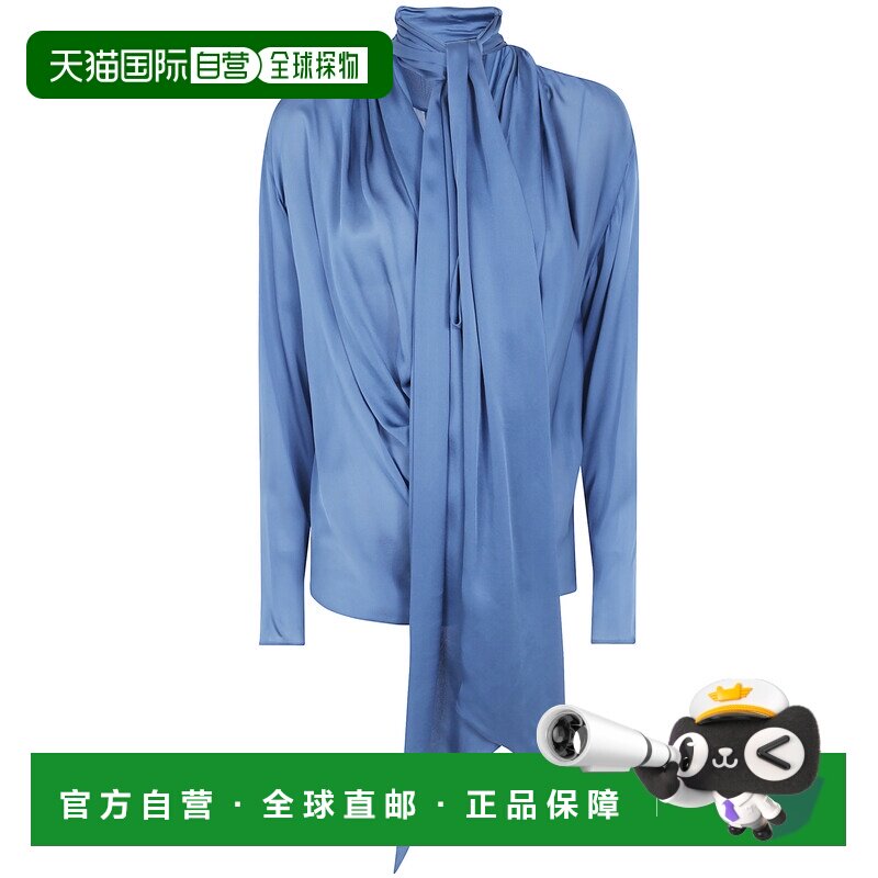 BALMAIN 女士衬衫 TO0000000065A53 AW2026 蓝色 长袖上衣图片