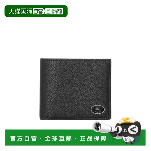 BURBERRY 男士钱包 81130931 AW2025 黑色 Cotswolds 双折钱包