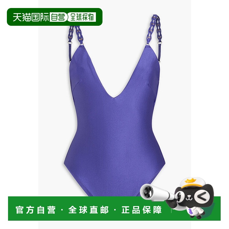 1h可退 潮奢 ZIMMERMANN 女士 编织泳衣 1077WSS244ONEPIECEIRISB