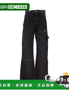 OFF-WHITE 男士休闲裤 OMYA191F25DEN0011301VINTAGEBLACKWHITE
