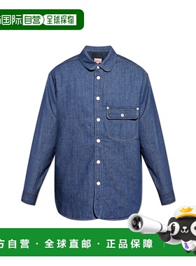 KENZO 男士衬衫 FF65DC5066E1DM AW2025 蓝色 Denim jacket外套