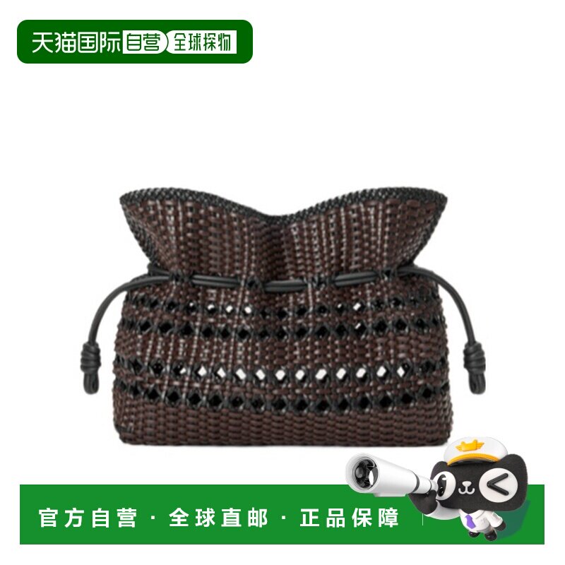 LOEWE 女士手拿包 A411FC1XDN1103 SS2026 褐色 中号Flamenco单肩