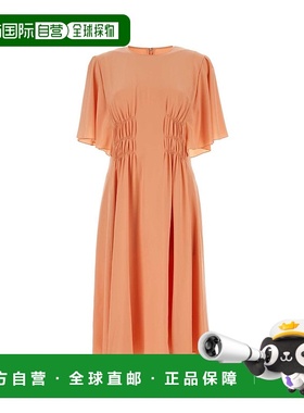 CHLOÉ 女士连衣裙 CHC24SRO010046T7 SS2024 粉红色 Peach crepe