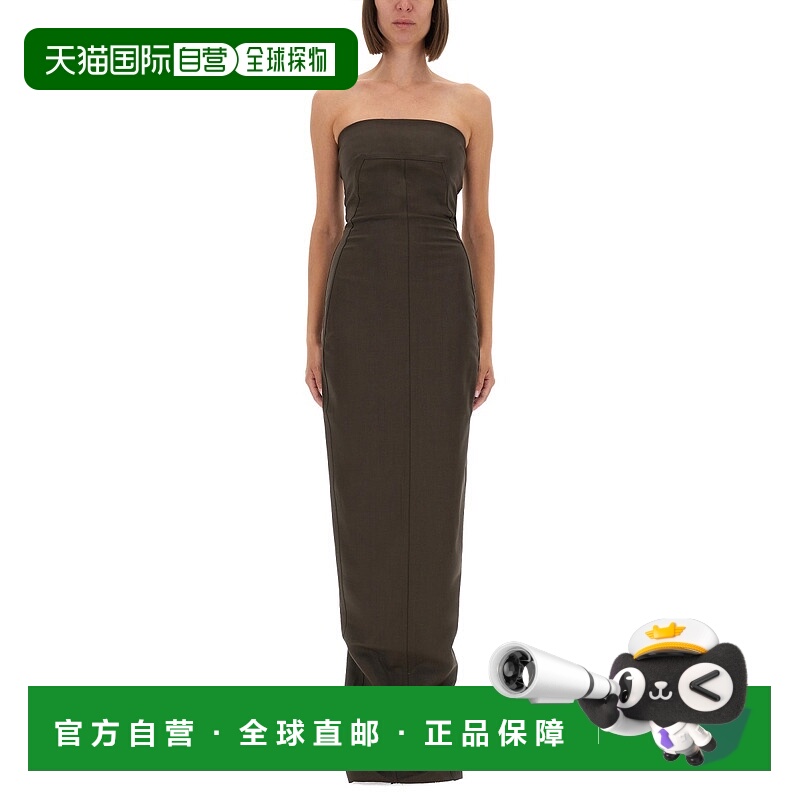 1h可退 RICK OWENS 女士连衣裙 RP02E4524WST78 AW2025 棕色