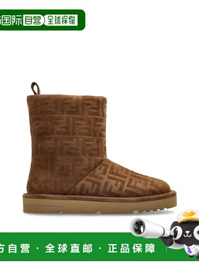 FENDI 女士高跟鞋 8T8606ASA1F0C23 CO WINTER BOOT 棕色厚底鞋