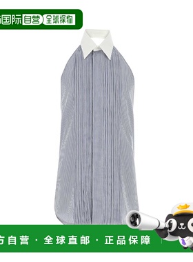 FENDI 男士衬衫 FS1248AR6BF1O0X SS2024 灰色 条纹无袖衬衫