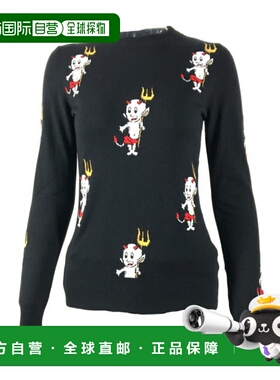 1h可退 MOSCHINO 女士针织毛衣 WS9G300X09364227 AW2024 黑色