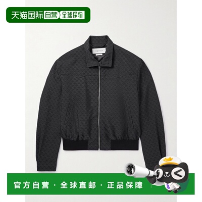 1h可退 潮奢 mcqueen 亚历山大 麦昆 男士 Harrington 短款印花斜