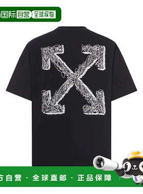 OFF-WHITE 男士T恤 OMAA120F25JER00C1001BLACKWHITE