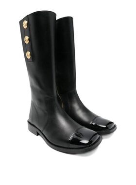 BALMAIN 女童童靴 BX0A46Z1574930OR AW2025 黑色 侧拉链靴子