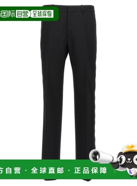 1h可退 潮奢 off-white 男士 黑色拉链长裤 OMCO023F23FAB001卫裤