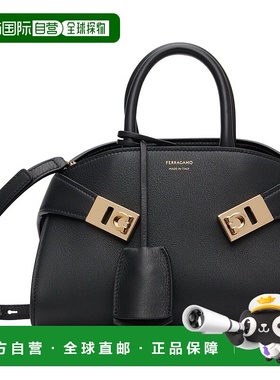 1h可退 潮奢 Salvatore Ferragamo 菲拉格慕 女士 黑色迷你 Hug B
