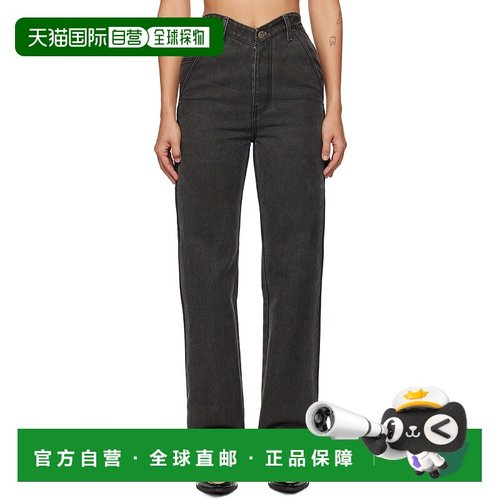 1h可退 潮奢 We11Done 女士 黑色 Heart Work 长裤 WDPT324280W