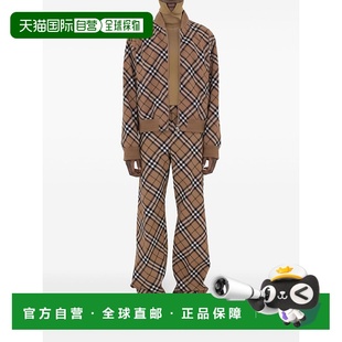 8092963LINDEN AW2024 花色 BURBERRY WOOL 外套 CHECK BLEND 男士