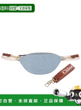 CHLOÉ 女童包袋 C20880Z10 SS2026 蓝色 拉链单肩包