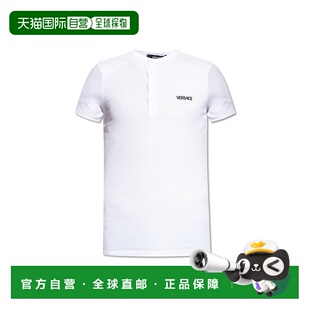T恤 男士 10196781A094101W000 logo刺绣T 1h可退 白色 VERSACE