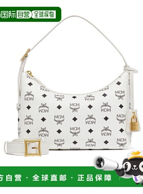 MCM 女士斜挎包 MWHESTA01WT001 SS2024 白色 徽标手提包单肩包