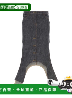 1h可退 潮奢 Courreges 女士 牛仔半身裙 424DJU206DE0035DARHEAT