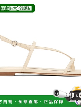 1h可退 潮奢 aeyde 女士 灰白色 Ella Leather Toe-Post 凉鞋 A11