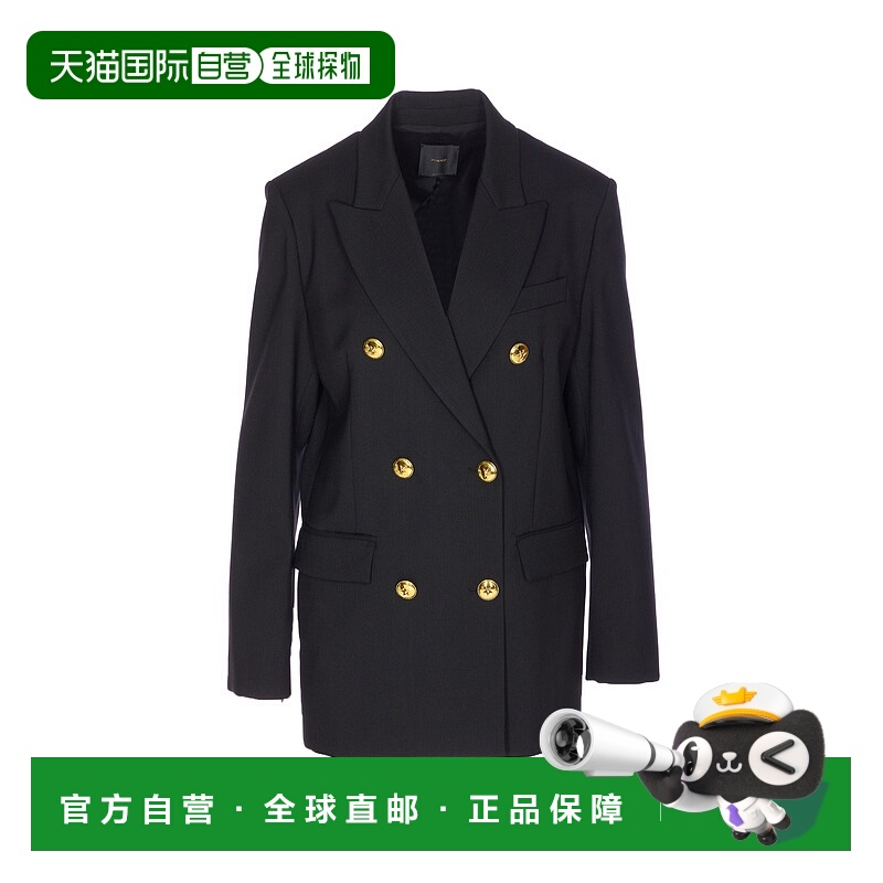 1h可退 PINKO 女士大衣 105617A2SNZ99 AW2025 黑色 Black Pizza