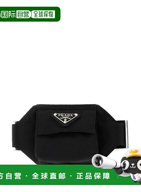 PRADA 男士斜挎包 2TT1942DMKF0002 CO 黑色 Prada Key Tag