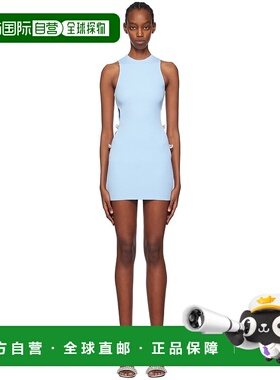 1h可退 潮奢 MACH & MACH 女士 蓝色晶饰连衣裙 R24KD102KN0