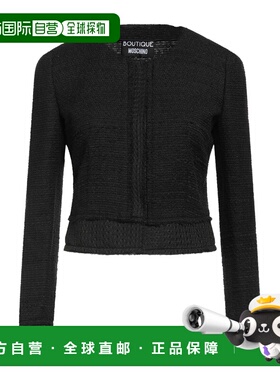 1h可退 潮奢 moschino 女士 夹克 black黑色 舒适时尚