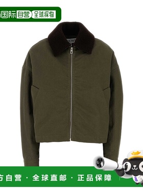 1h可退 潮奢 LOEWE 罗意威 女士 卡其色棉质夹克 S359Y02XD0KHAKI