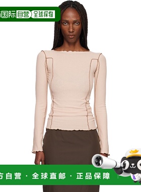 1h可退 潮奢 Baserange 女士 粉色 Omato 长袖 T 恤 TTOML针织衫