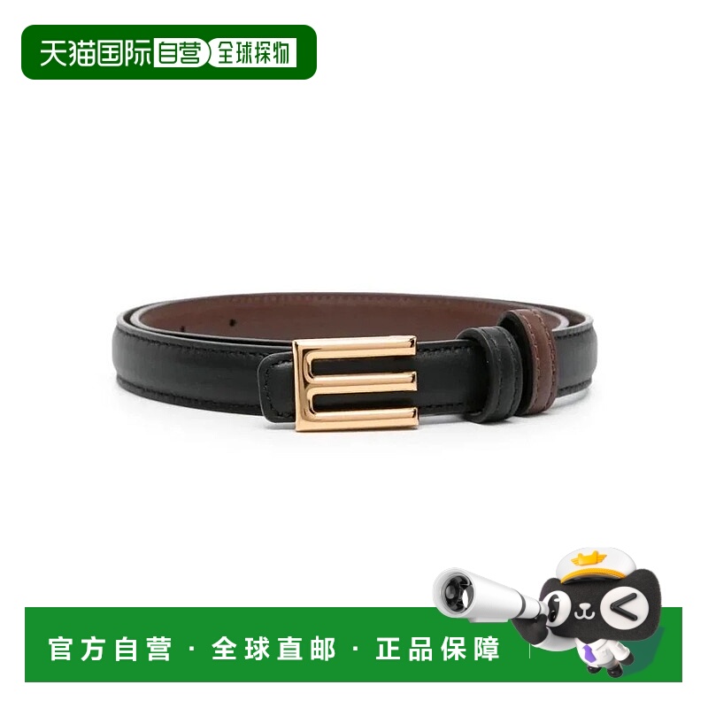 1h可退 ETRO 女士腰带 WP3D0002AU032N0000 SS2024 黑色牛皮皮带