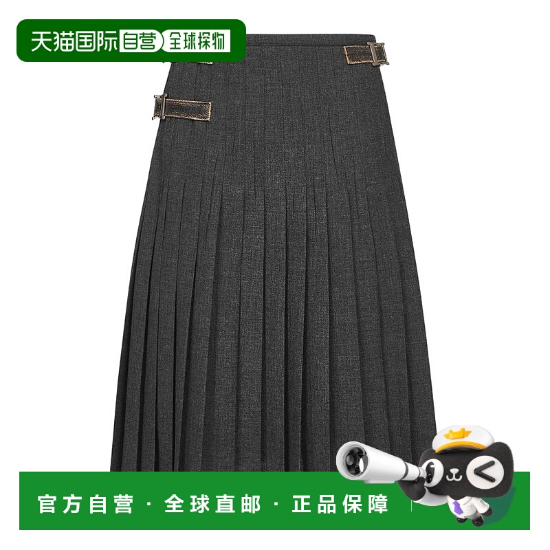 1h可退 PRADA 女士半身裙 P103ZE17N1SOOOF0480 AW2025 灰色