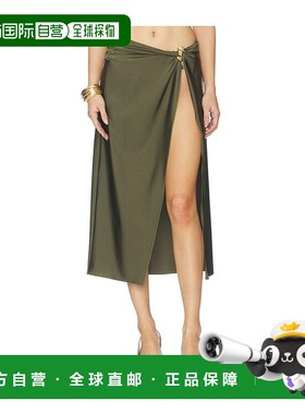 1h可退 潮奢 Simkhai 女士 Kora 裹式中长半身裙 1263053SW