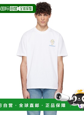 1h可退 潮奢 Casablanca 男士 白色 Diamond Column T 恤 MPS25JT