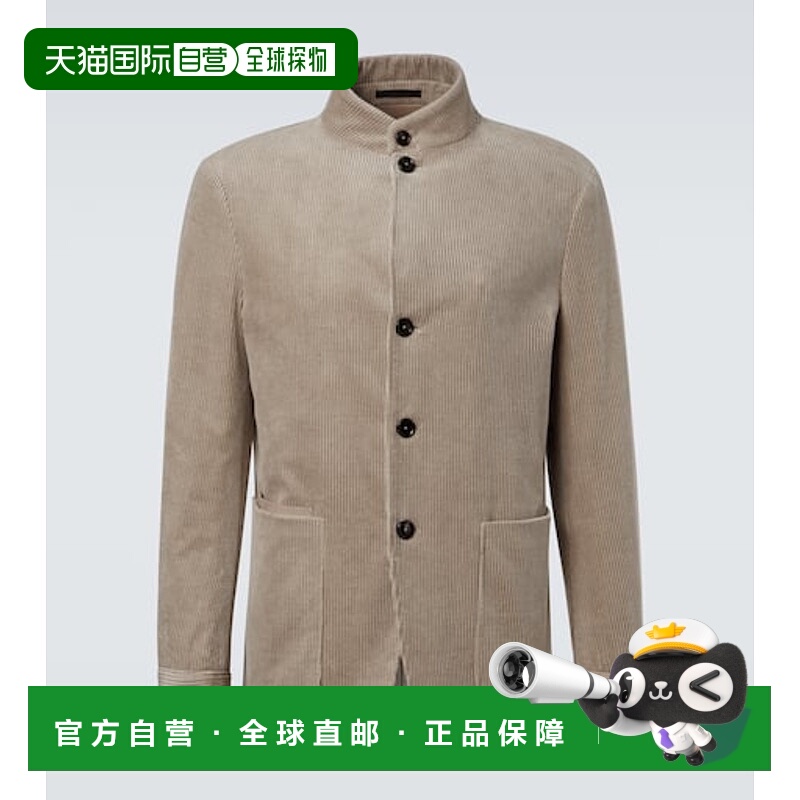 1h可退 潮奢 zegna 杰尼亚 男士 Conte 棉质羊绒灯芯绒夹克